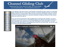 Tablet Screenshot of channelglidingclub.com